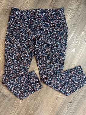 GAP Floral Print Skinny Ankle Pant